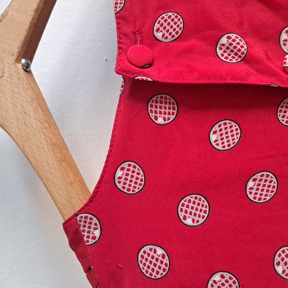 🔥 host pick 🔥 80s red vintage xl dress - polka dot bow tie dress - Extra Large - Picture 13 of 13